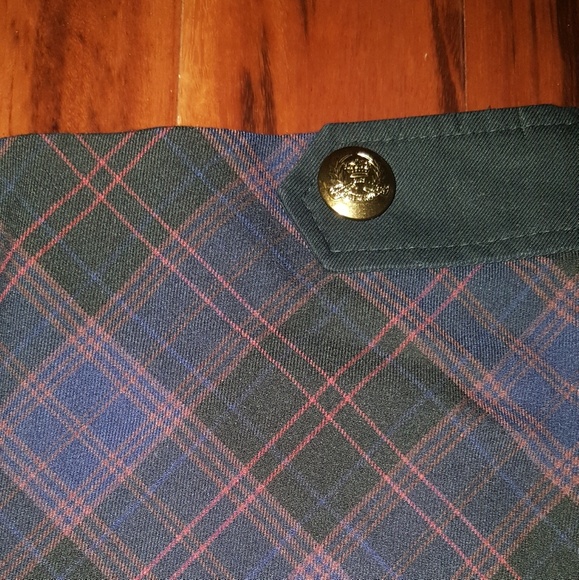 Purple and black plaid skirt - Picture 2 of 2